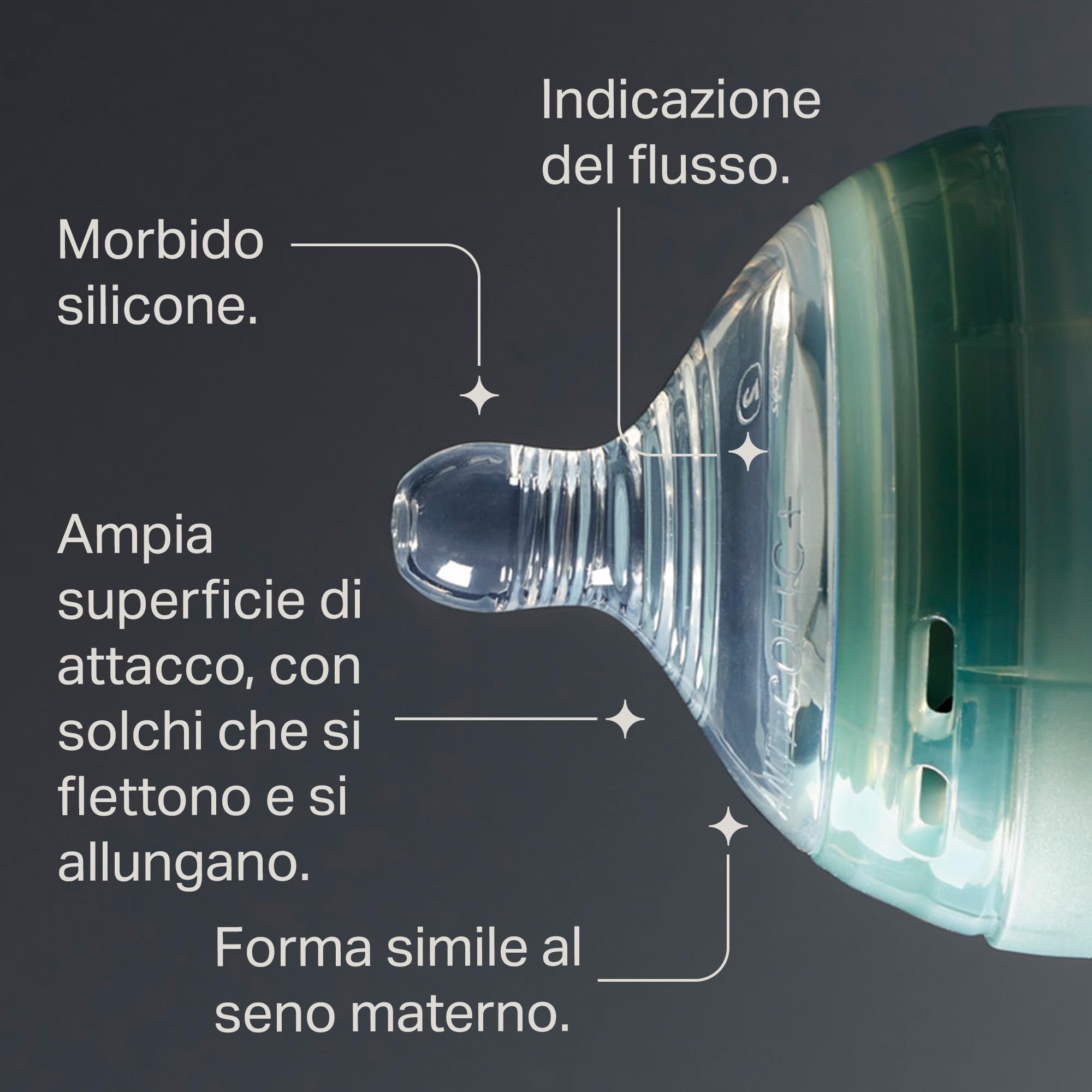 Tommee Tippee Tettarelle Anti-Colica Avanzato, Flusso Rapido, 6M+, 2 Pezzi