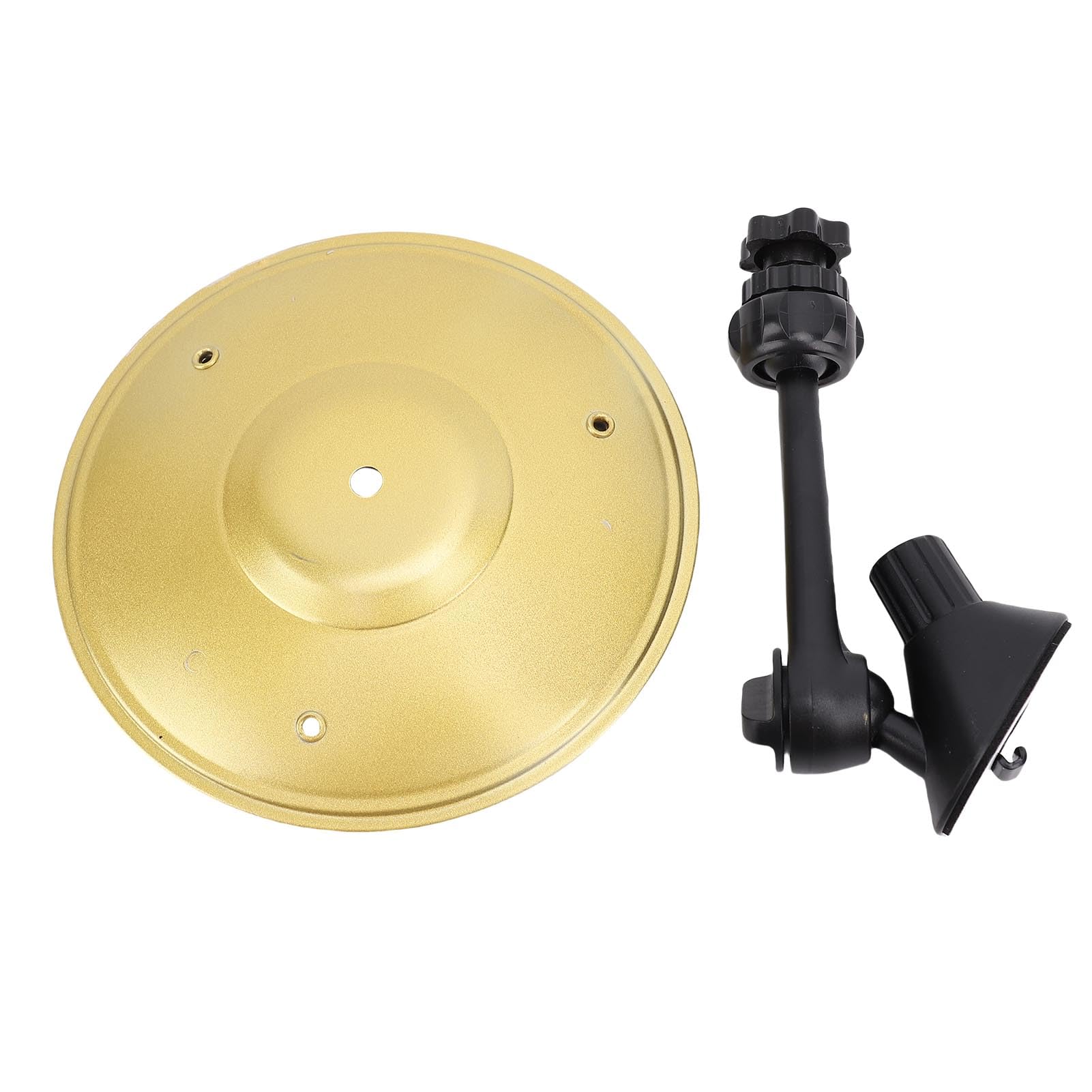 Decoration de Cymbales de L'accident de Voiture, Sound Clair et Croustillant à Volume élevé Amusant, Taille Compacte pour la Cymbale à Tambour de Ventilation de Voiture avec (GOLD)