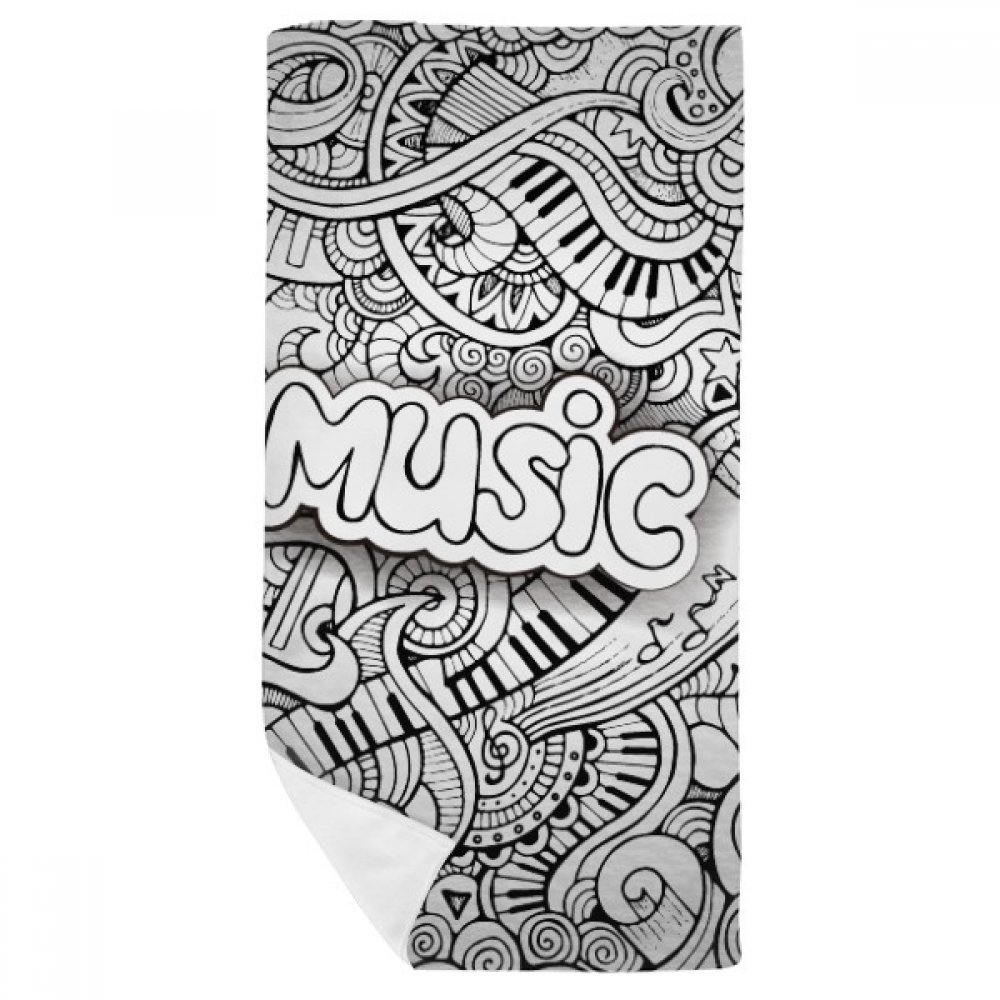 Gant de toilette violon rock winding doux 35x70cm pour en finir avec le linge rêche