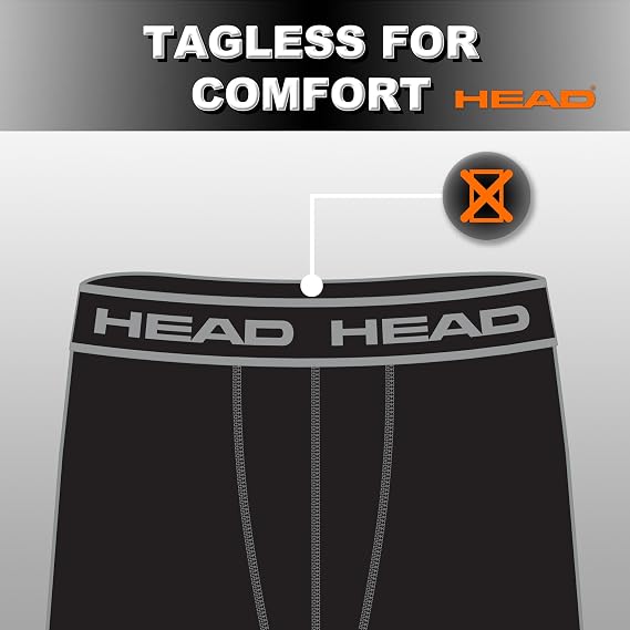 HEAD Mens Underwear -Boxer Briefs, Briefs or String Bikinis Performance or Cotton Stretch 12-Pack Tagless S-5XL