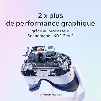 Meta Quest 3S 128 Go – Plongez dans la réalité Mixte – Casque Tout