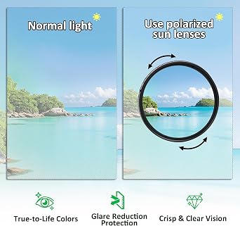 Adjustable Tint Sunglasses - 1-9 Gears Round Polarized Glasses with Manual Tint Control & Built-in ND Filter