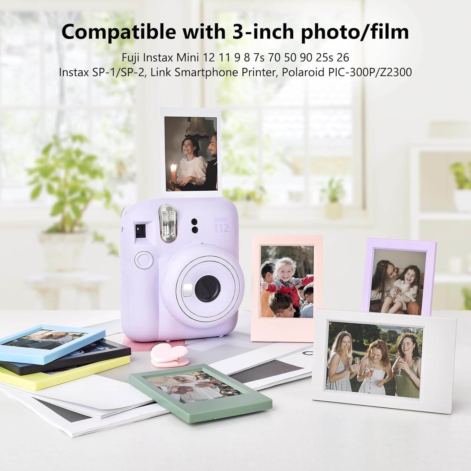 14 confezioni di 2x3 mini cornice portafoto per Instax Mini EVO/12/11/Liplay/SE/Link 3/41/40/99/90/7+ fotocamera a pellicola, supporto da scrivania piccolo con cornice portafoto con pellicola