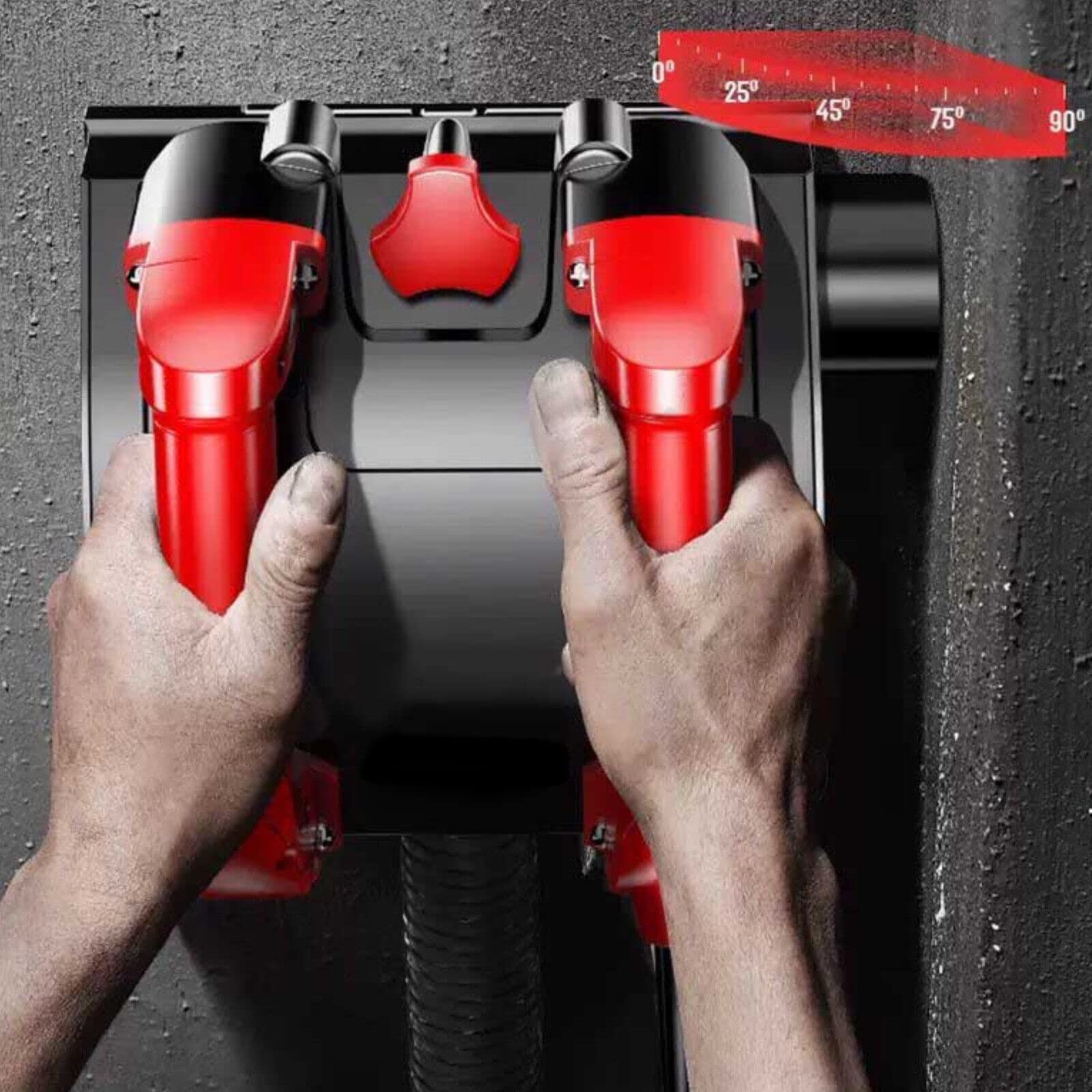 Rectificadoras dobles, 1200 W, 220 V, fresadora de hormigón, fresadora de pared, fresadora de yeso para pared, granito, yeso, pintura vieja de cerámica
