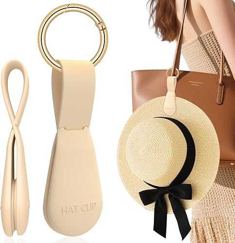 Clip magnético para sombrero, paquete de 1 El clip de sombrero caqui claro para viajar en la bolsa, clips magnéticos para sombreros para bolsa y