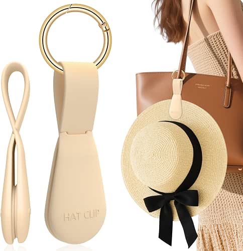 Fikoksol Magnetic Hat Clip for Travel on Bag, Silicone Hat