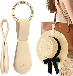 Fikoksol Magnetic Hat Clip for Travel on Bag, Silicone Hat Holder with Strong Magnet, Versatile Carrier for Hats, Gloves, Scarves, and Accessories