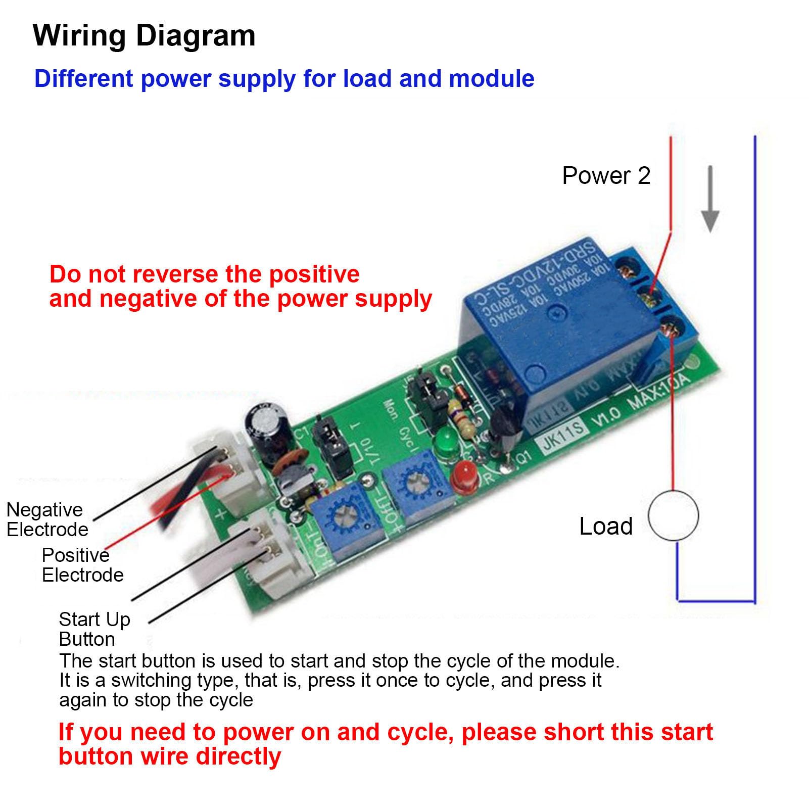 Programmable Timer Module DC 12V 24V Digital LED Display Time Delay