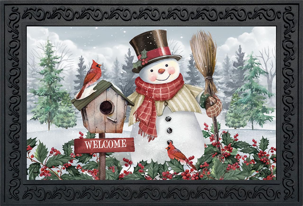 Briarwood Lane Snowman Doormat - Winter Decor -9 Briarwood Lane Snowman Doormat - Winter Decor -9