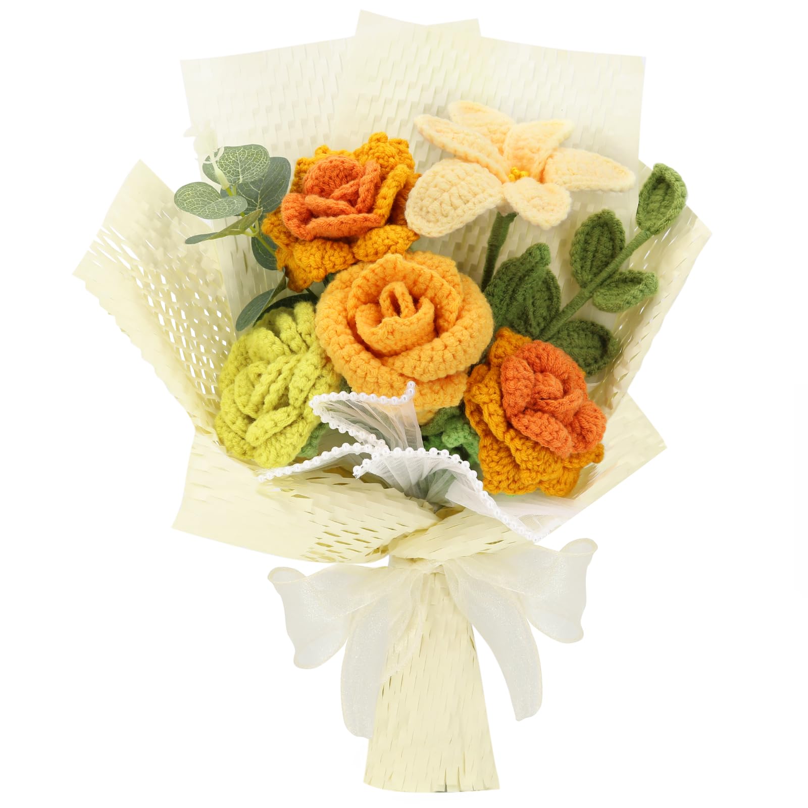 Marvogo Handmade Crochet Sunflowers
