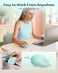 seenda Wireless Mouse for Laptop, 2.4G Noiseless Mouse with USB Receiver - Optical Tracking Portable Computer Mice for Chromebook, PC, Tablet, Windows System, 24 Months Battery Life - Mint Green