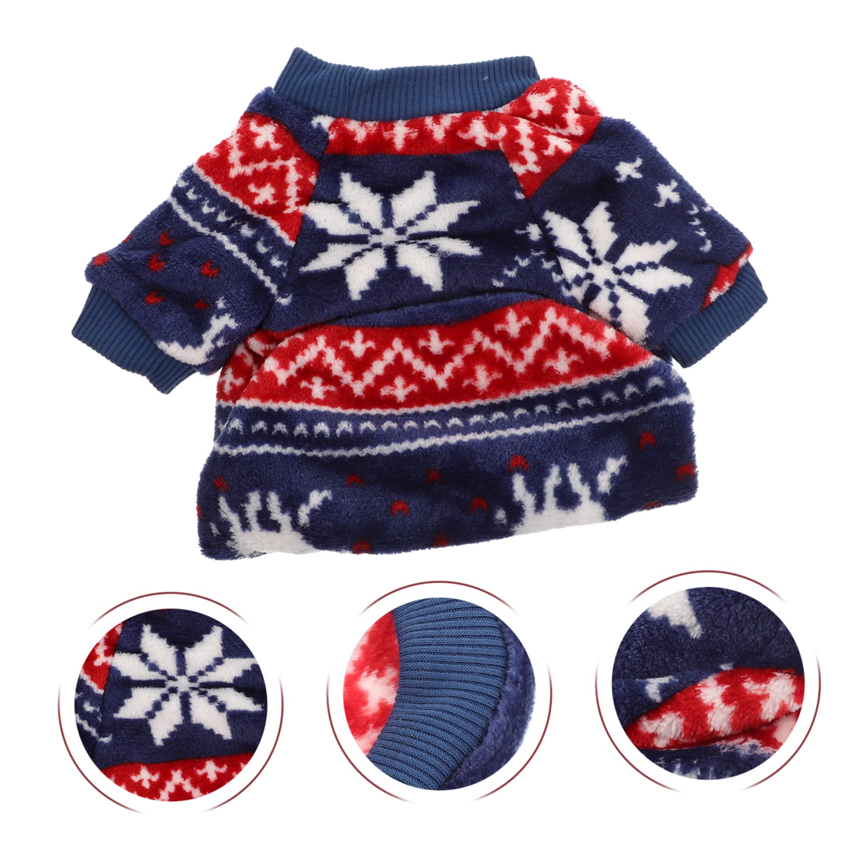 HMJGDHX 5 Pezzi Adorabili Vestiti di Natale per Animali Domestici Costume di Natale per Cani per Feste Abiti Comodi per Cani Abiti Caldi per Occasioni di Vacanza