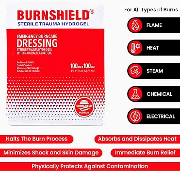 Burnshield 4 X 4 Burn Dressing, Sterile - 6 Count