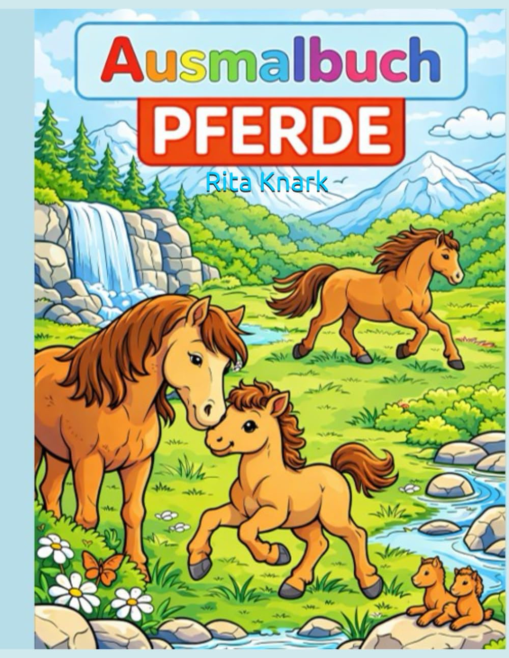 Ausmalbuch: Pferde