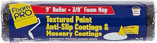 Miniatura 9 de FoamPRO Rodillo de pintura de espuma 19P, rodillo de 9 x 1/4 pulgadas para superficies lisas, acabado impecable y sin pelusa