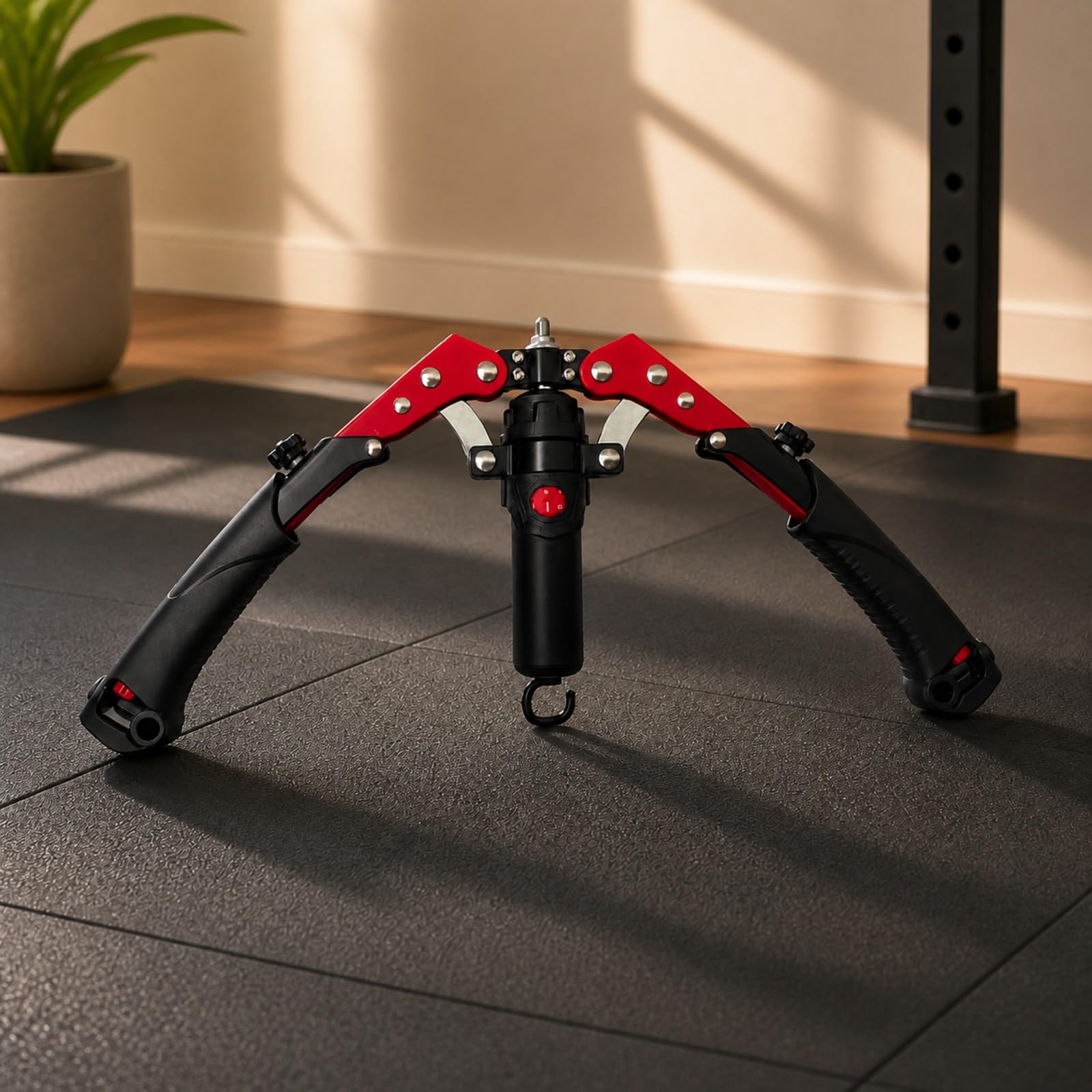 perfk Ejercitador Brazo Hidráulico Portátil Entrenador Brazo con Resisncia Ajustable Hand Grip para Viajes