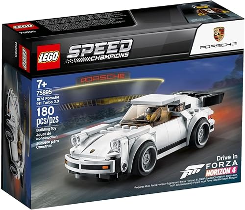 LEGO Speed Champions 1974 Porsche 911 Turbo 30 75895 Kit de construcción 180 piezas