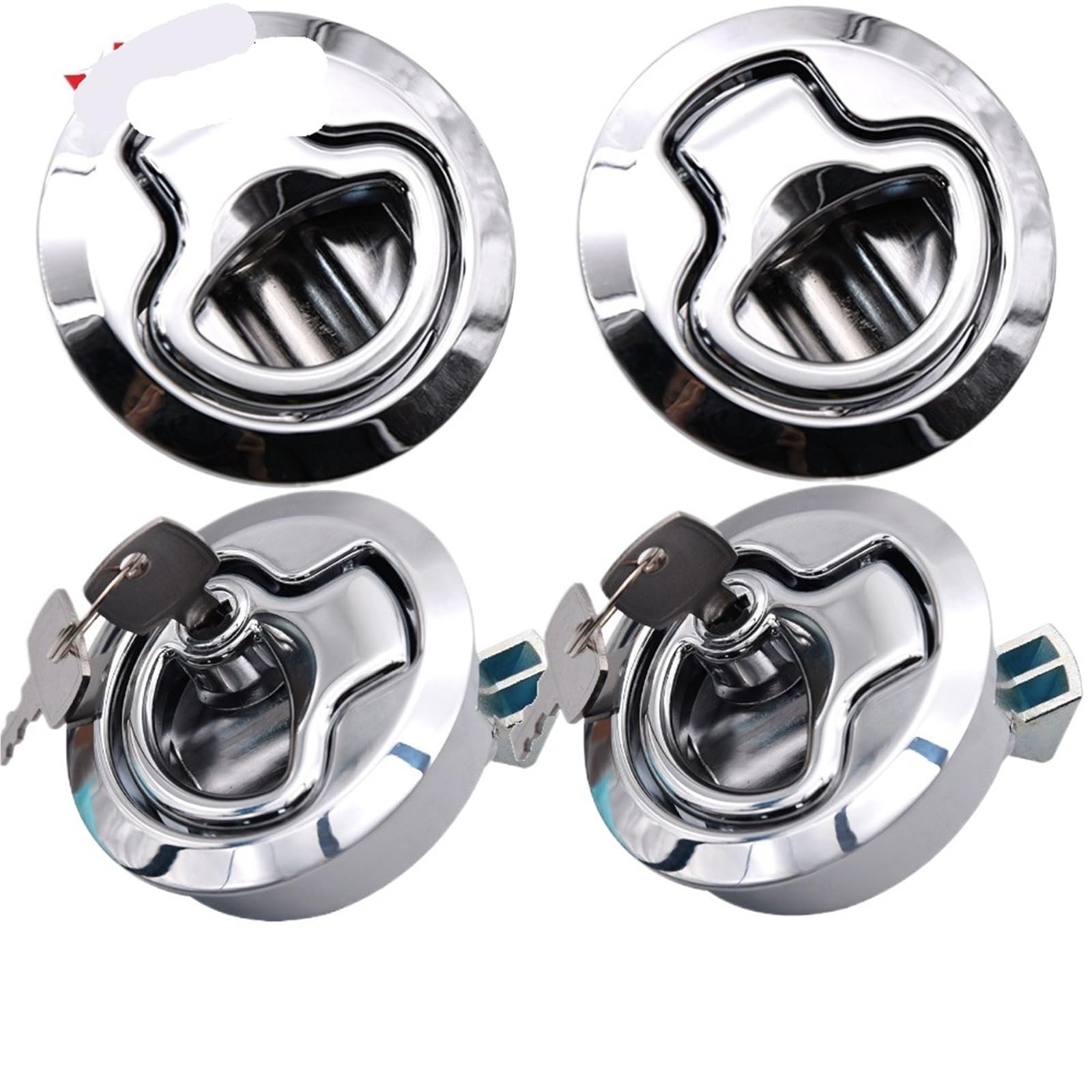 Loquet de porte affleurante pour sécuriser les placards de camping-car