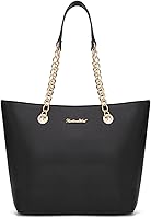 Vista 60 de Montana West Bolso de mano para mujer con asa superior con cadena Gris/Negro