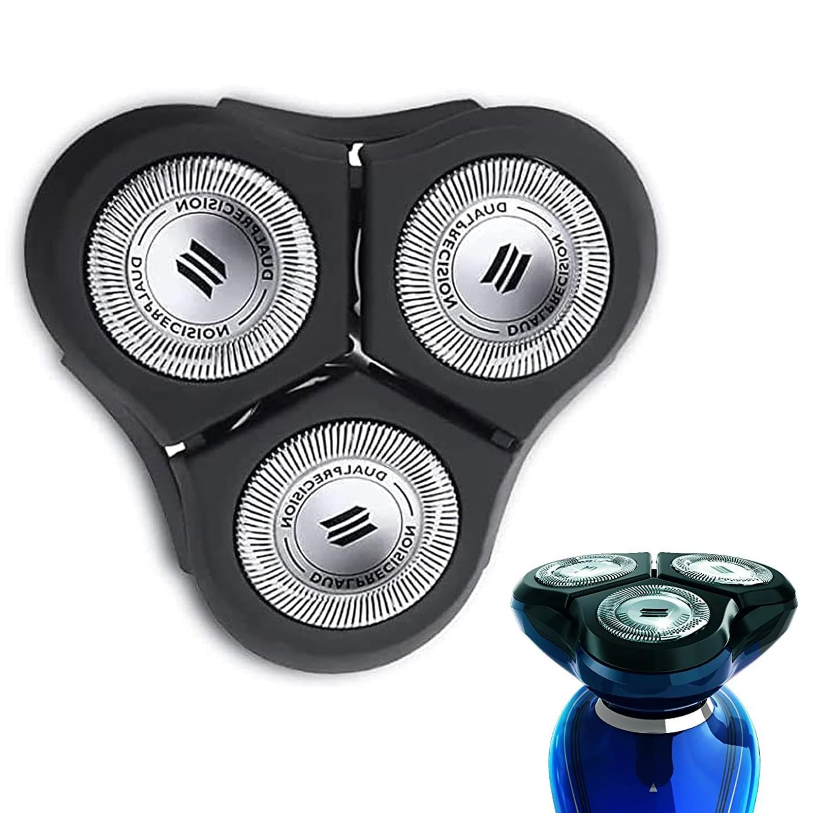 Gleway RQ11 Replacement Heads Compatible with Philips RQ11 Replacement 1150X 1160X 1170X 1180X, Compatible with Norelco Rq11 New Upgraded Electric Shaver 2D Models (1 Head)