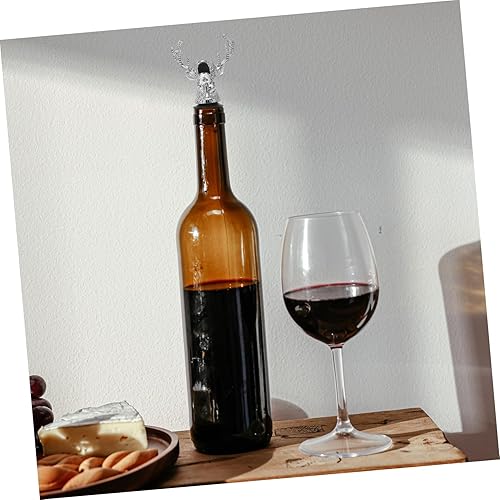 Miniatura 7 de Cabilock Vertedores de botellas de vino y licor de metal con forma de cabeza de ciervo para profesionales de bares