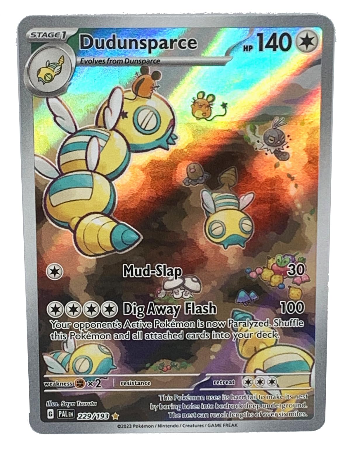 Amazon.com: Pokemon - Dudunsparce 229/193 - Paldea Evolved