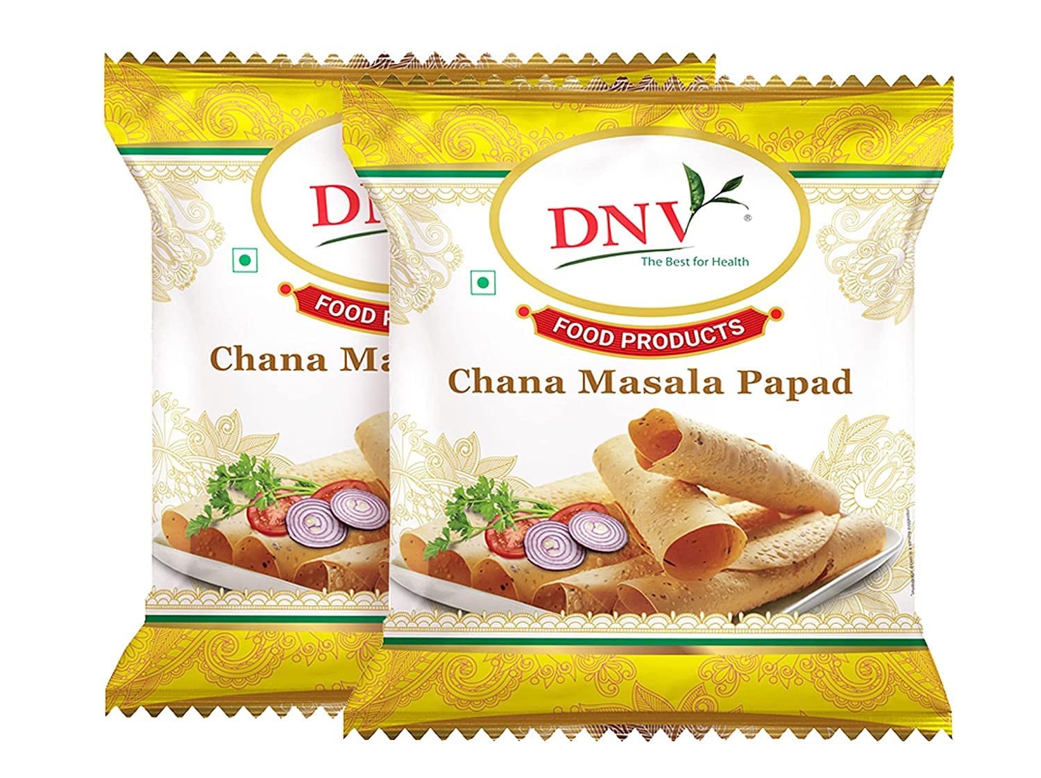 DNV Bikaneri Tasty Chana Masala Papad 360gm (180g Pack of 2) (B0C43GY5Z2) Amazon Price History, Amazon Price Tracker