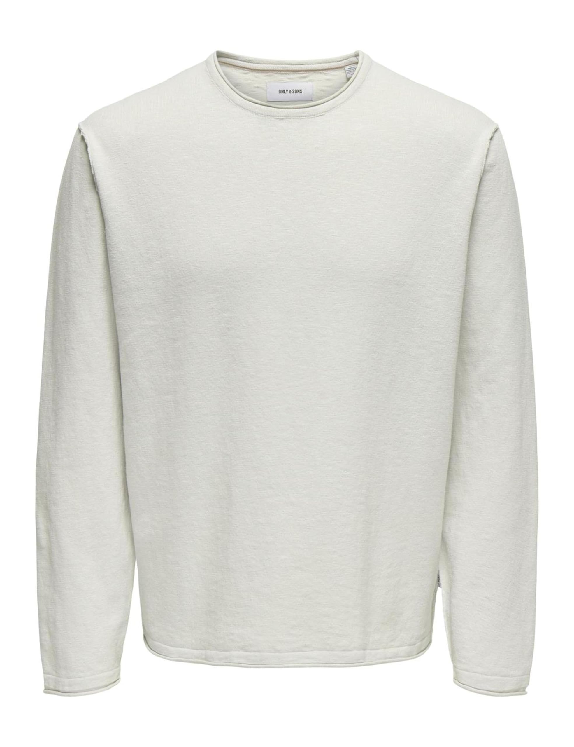 ONLY & SONS Onsgordon RLX 12 LS Crew Noos Men's Jersey, Glacier Grey, L