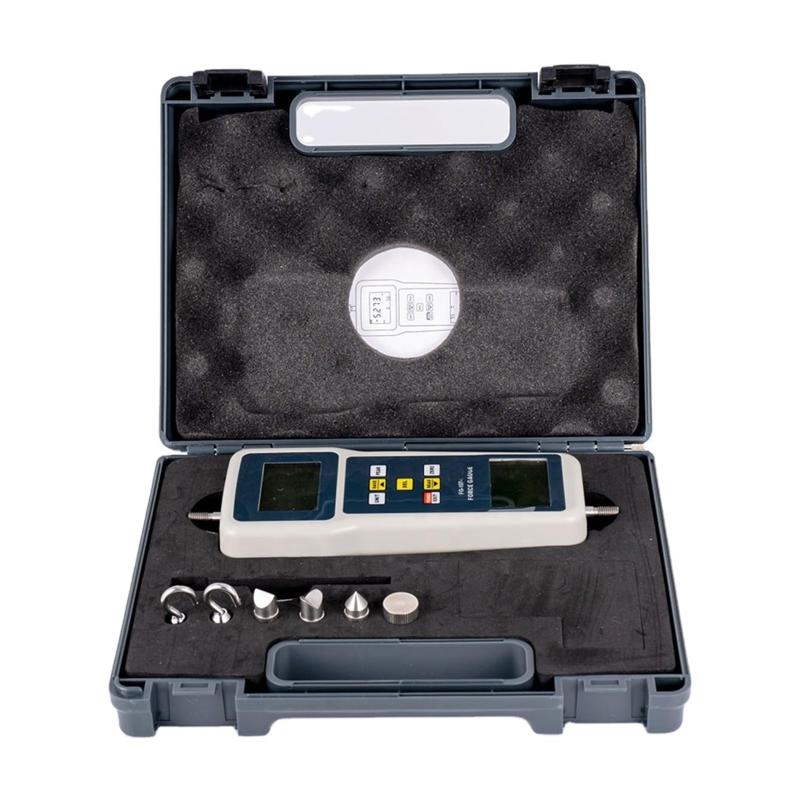 Digitales Push-Pull-Kraftmessgerät, Dynamometer-Tester for den Einsatz in der Elektronik, Baubeschlägen und Textilien Verschiedene Tests(107-1K)