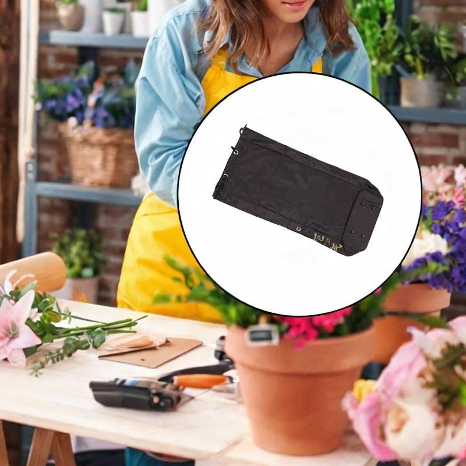 Nishiyuenyi Bouquet Storage Bag Flower Arrangements Tools Bag Convenient Floral Arrangement Kit Bag Fresh Flowers Carry Pouch for Home, Black, 80x39cm