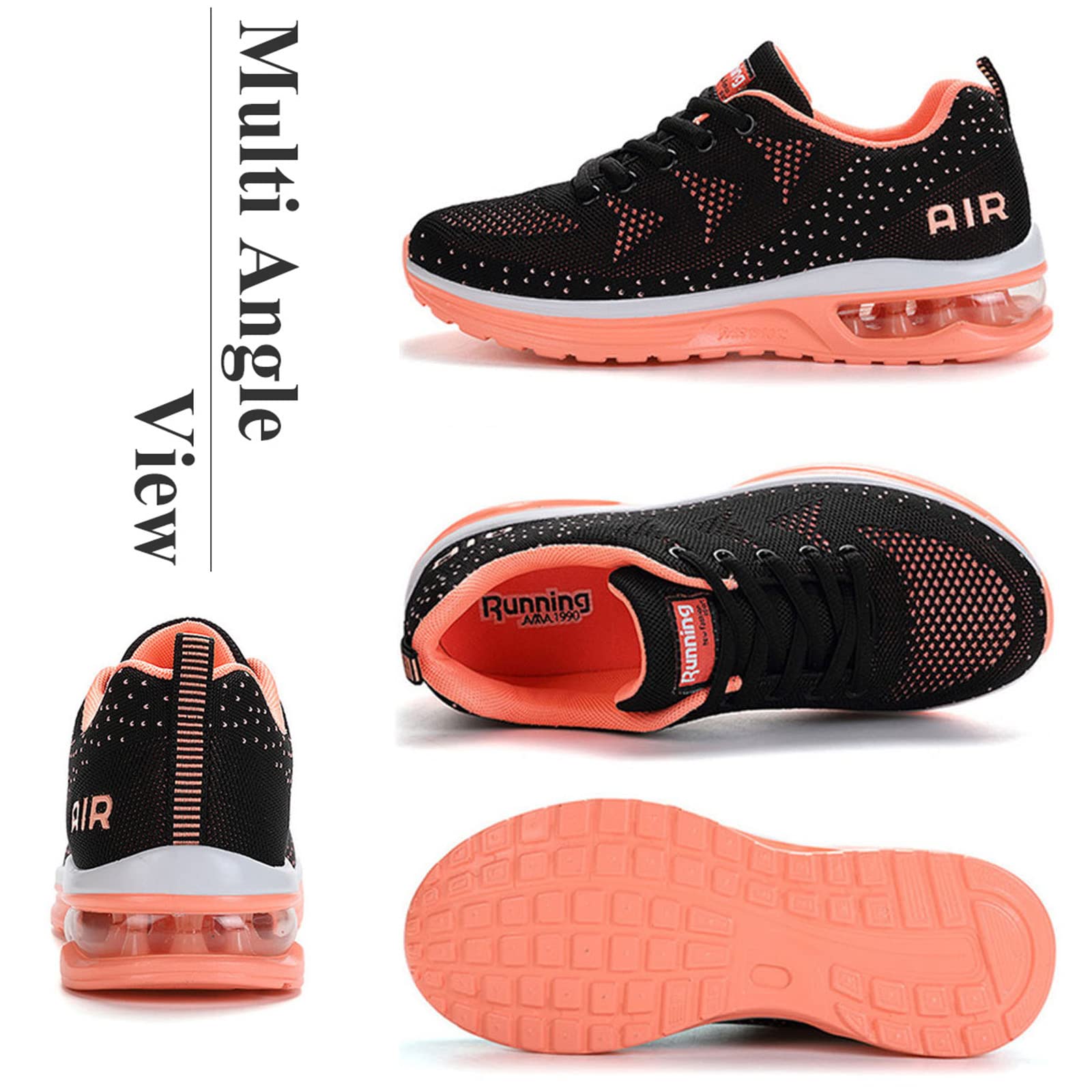 gojiang Scarpe da Ginnastica Uomo Donna Sneakers Scarpe da Corsa Sportive Casual Comode Leggero Respirabile Antiscivolo Jogging Fitness all'Aperto Camminata Scarpe Multicolor 34-46EU