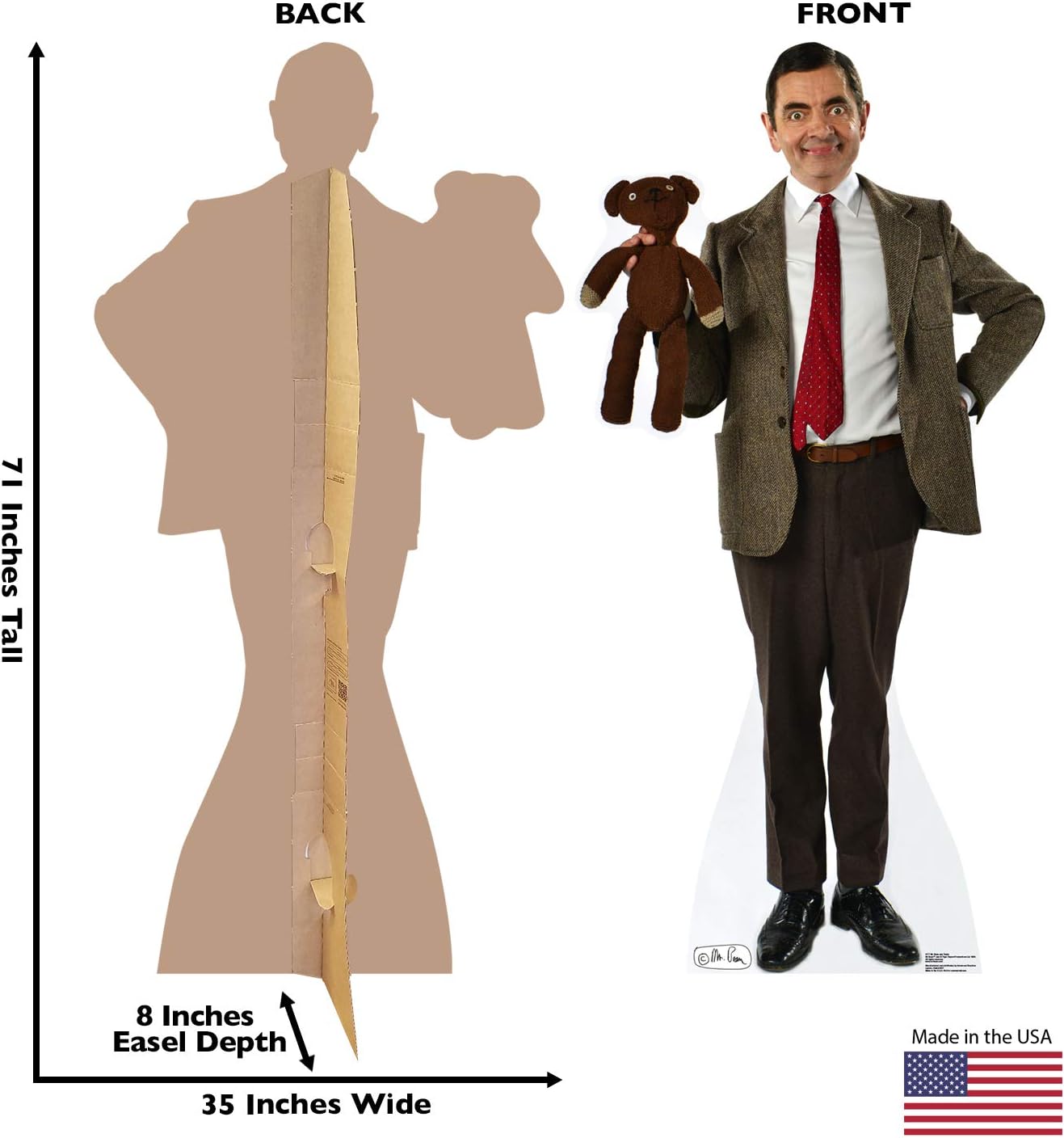 Cardboard People Mr. Bean Life Size Cardboard Cutout Standup