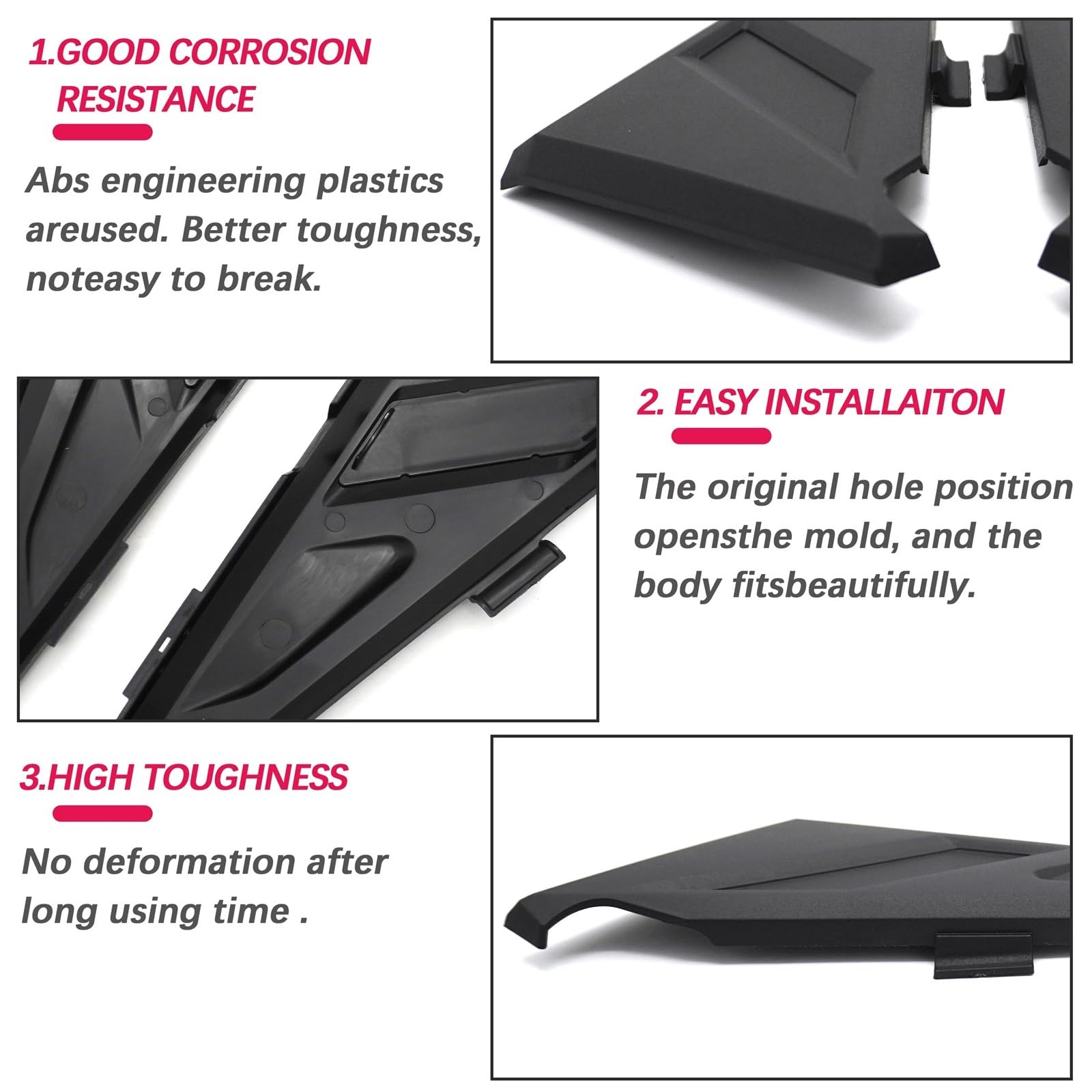 Carenatura Anteriore Accessori Adatto Per Bmw R1250GS Adventure R1200GS LC Adv R1250 HP R1200 GS 1250 1200 Coperchio Di Riempimento Per Telaio Laterale Della Motocicletta(Carbon fiber pattern)
