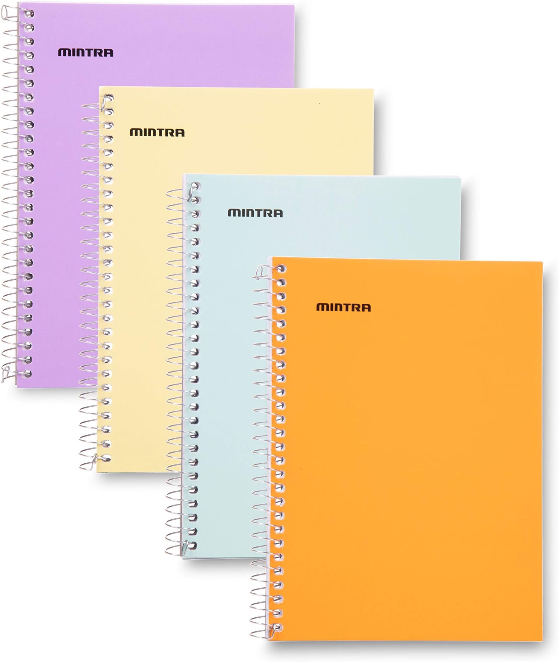 Mintra Office Small Spiral Notebooks (5x7 Side Spiral 4pk