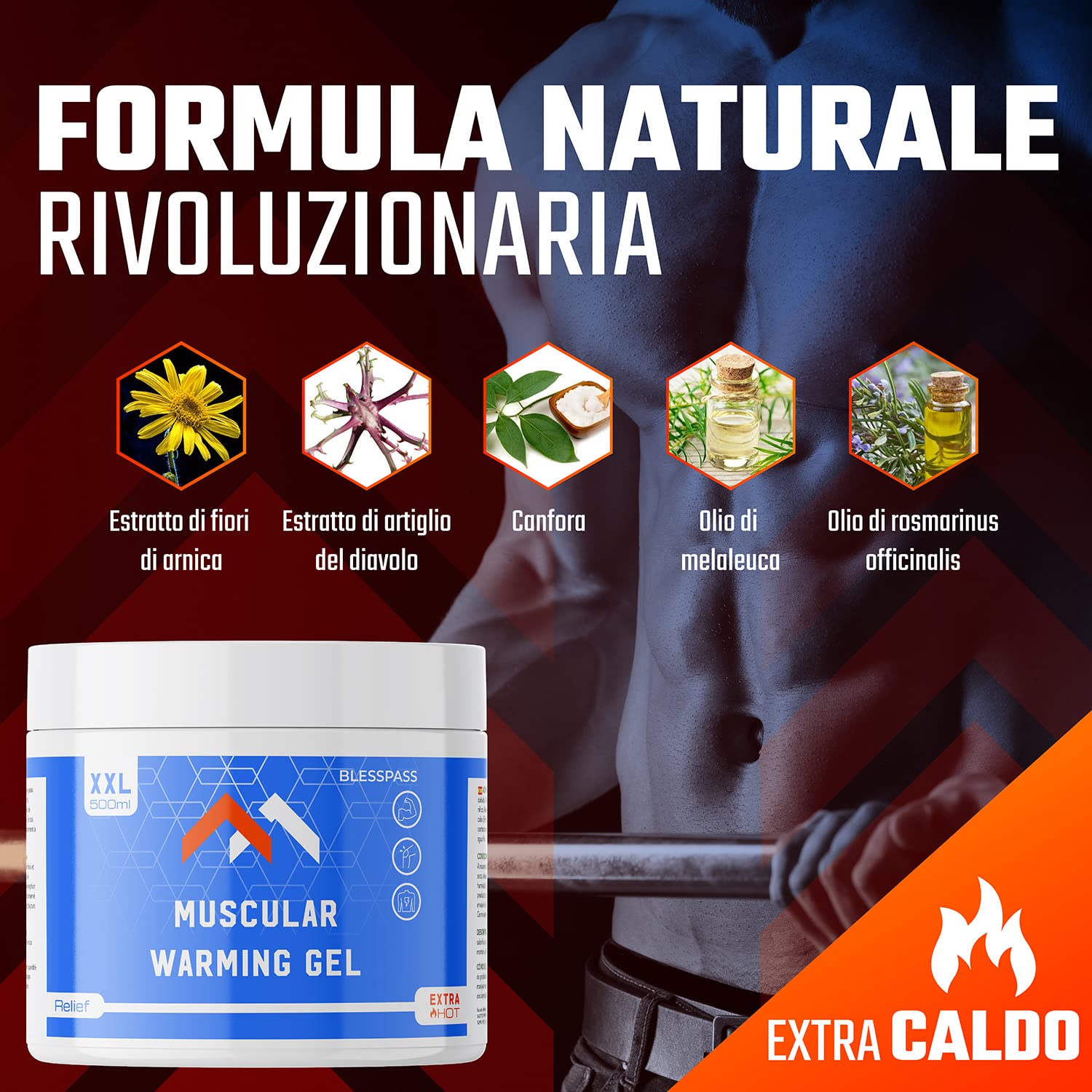 Crème Chauffante Counterpain - Soulagement Musculaire Sportif - 120g - Neuf