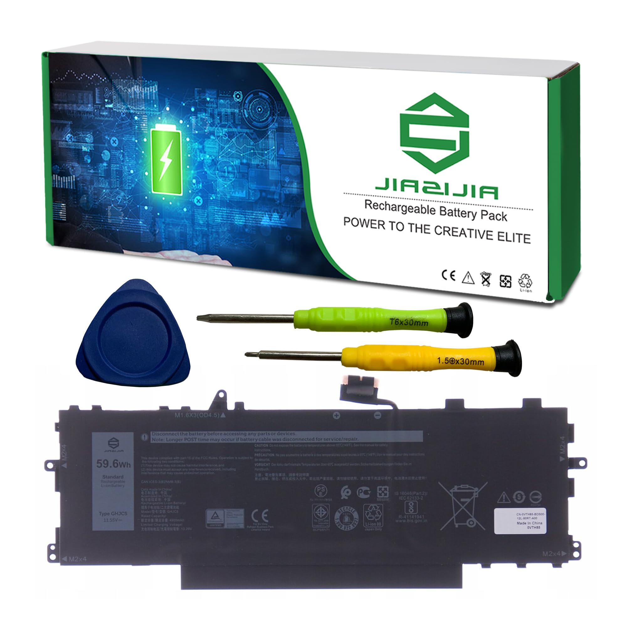 Amazon.com: JIAZIJIA GHJC5 Laptop Battery Replacement for Dell