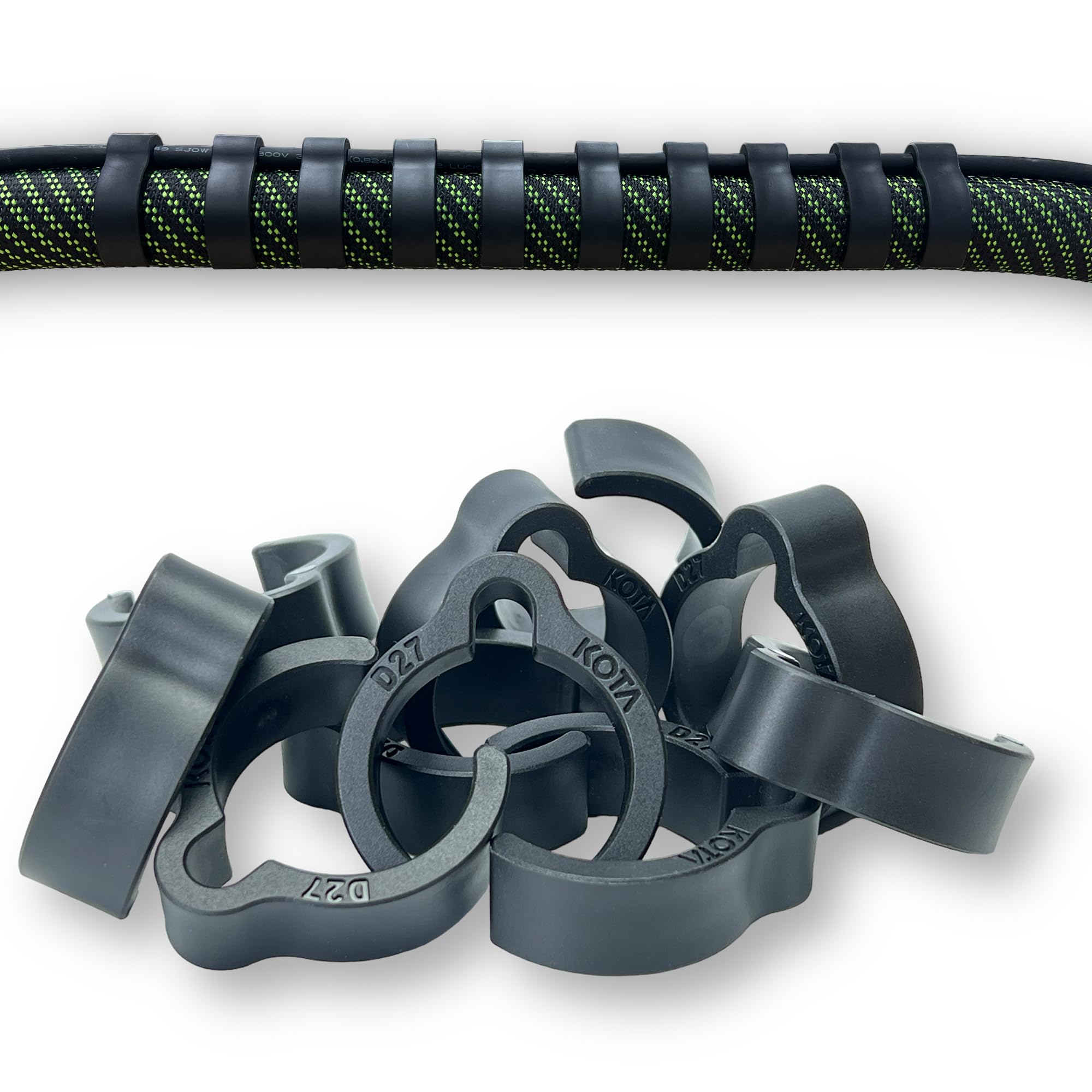 KOTA - Clips de manguera de polvo compatibles con manguera de vacío Festool de 27 mm, fabricados en Estados Unidos