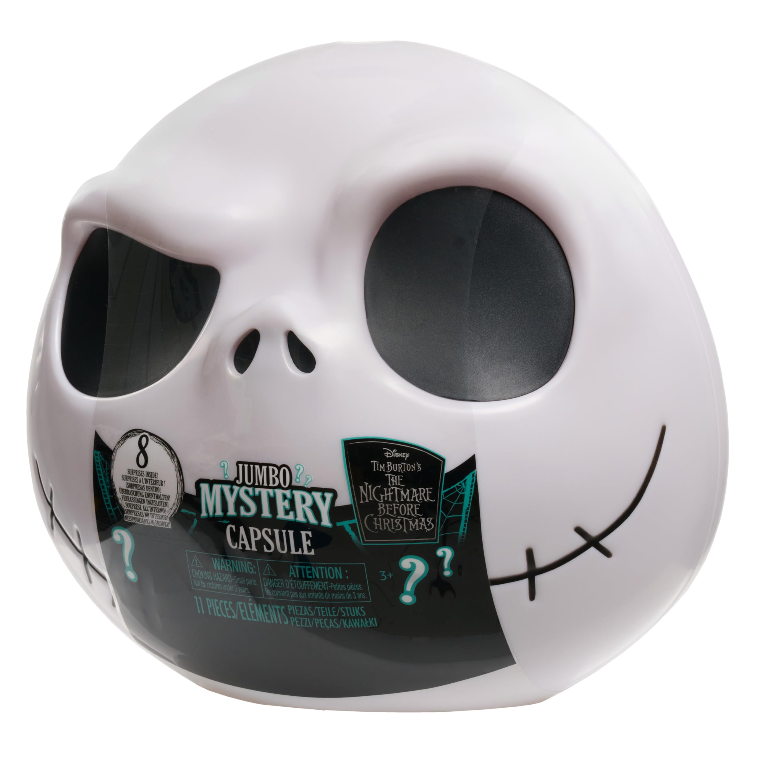 Just Play Disney Tim Burton's The Nightmare Before Christmas Jumbo Mystery Capsule, 8 Surprises Inside, Collectible Figures - Image 4