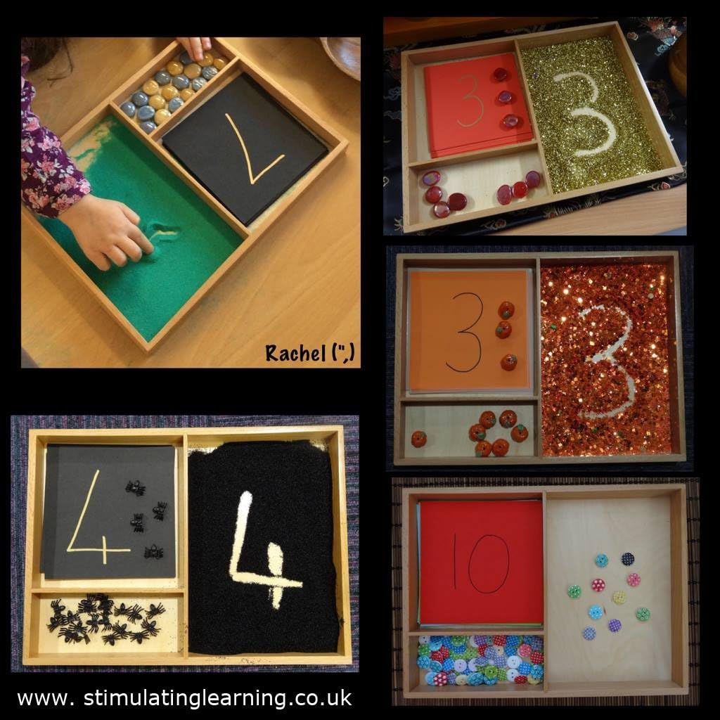 PLESIU Amazing Child Cards Display Tray Montessori