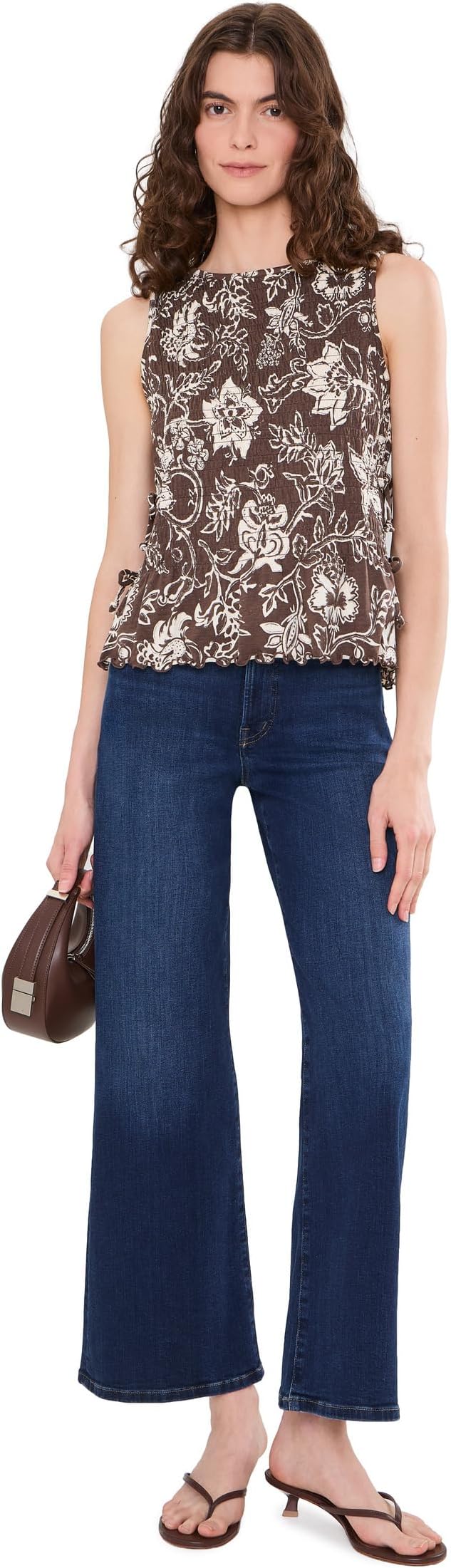 Женские джинсы Madewell The Wide-Leg Jean in Super Stretch Denim, цвет: Синий — фото 4