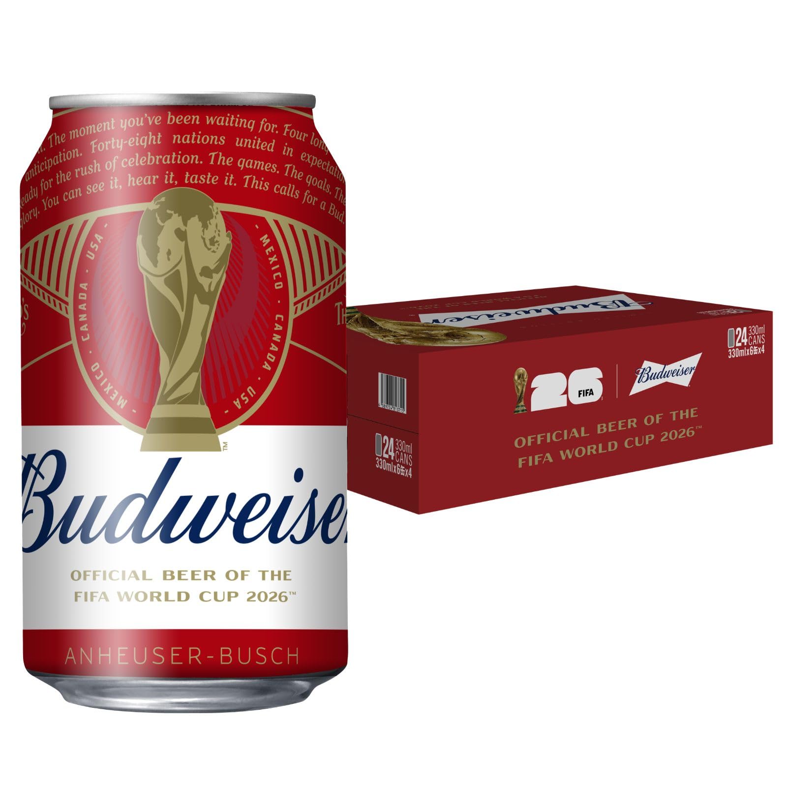 Amazon.co.jp: 【限定デザイン】「バドワイザー ラガービール 缶 24本