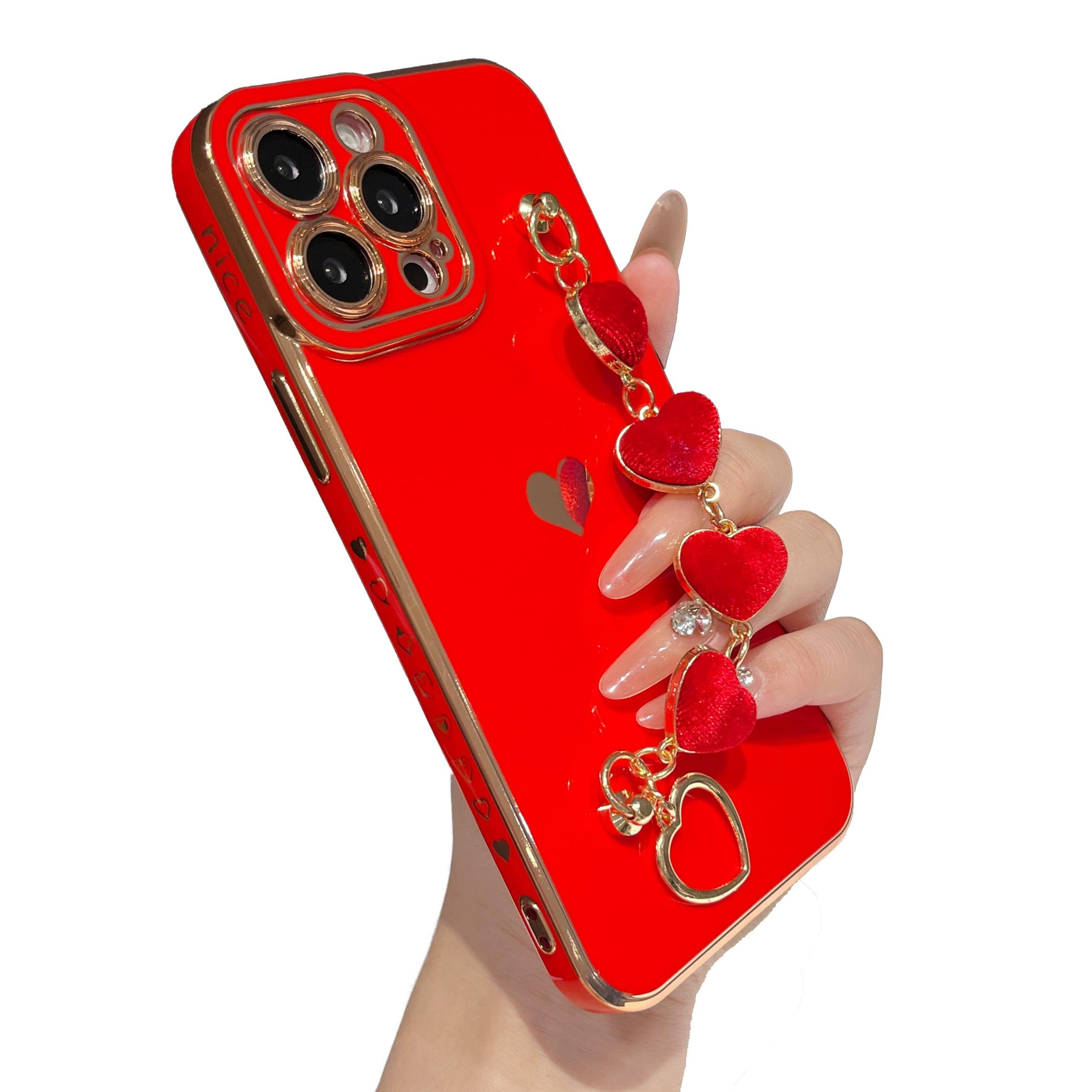 Amazon.com: Caseative for iPhone 13 Pro Max Case, Red | Cute