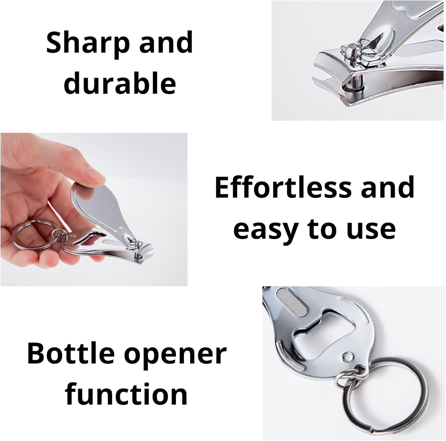 30PCS Customizable Nail Clipper Bottle Opener Keychain – Personalized Colorful Text/Logo Party Favors for Weddings, Bars, Breweries Corporate Promotion Anniversaries, Christmas, Baptism, Travel