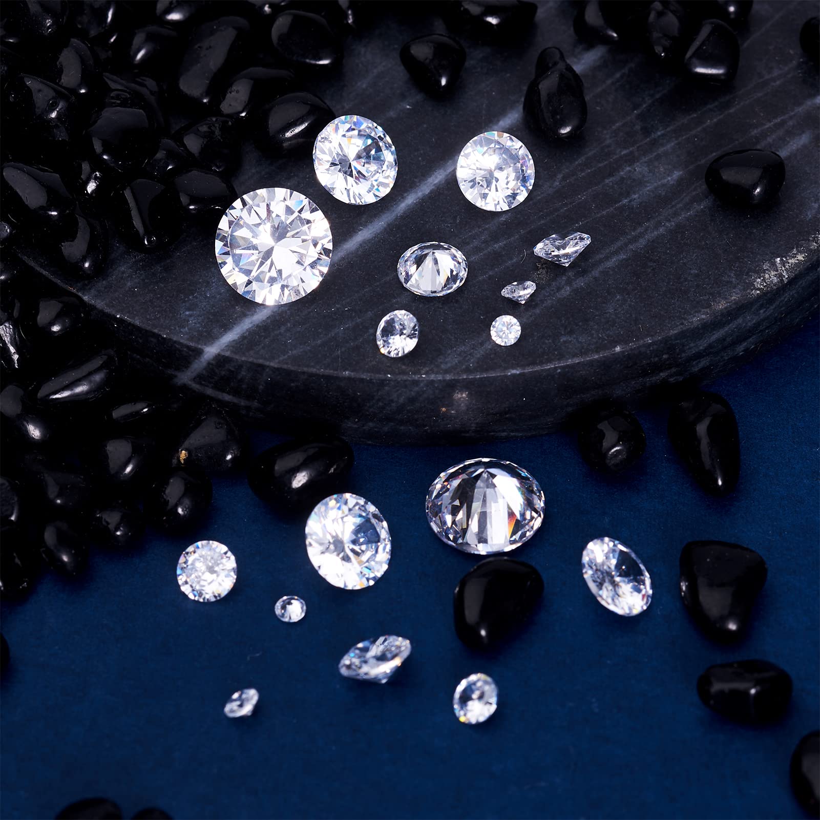 Craftdady 230Pcs Cubic Zirconia Cabochons 2.5~10mm Grade A Faceted Diamond Clear Sparkle Stone For Jewellery Repairing Making - Image 4