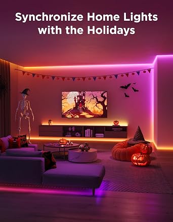 Govee 16.4ft RGBIC LED Strip Lights, Work with Alexa and Google Assistant