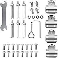 Vista 6 de Stainless Steel Stair Railing Handrail Steps 304 Stainless Steel Porch Deck Patio Railing for Indoor&Outdoor Adjustable Metal Transitional Hand