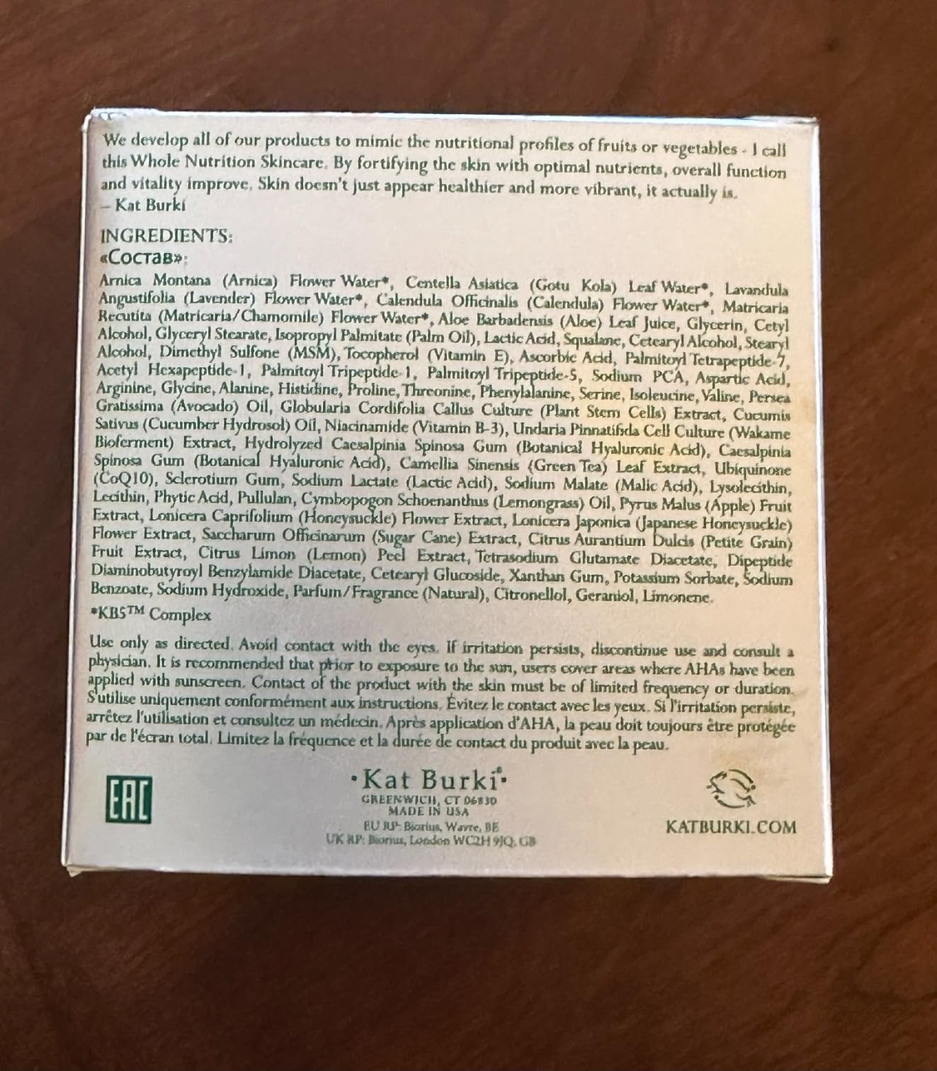 KAT BURKI Super Peptide Firming Face Cream Daily Moisturizer with Tri-Peptide Complex Plant Stem Cells & Niacinamide for Youthful, Firm Skin, 1.7 Fl Oz