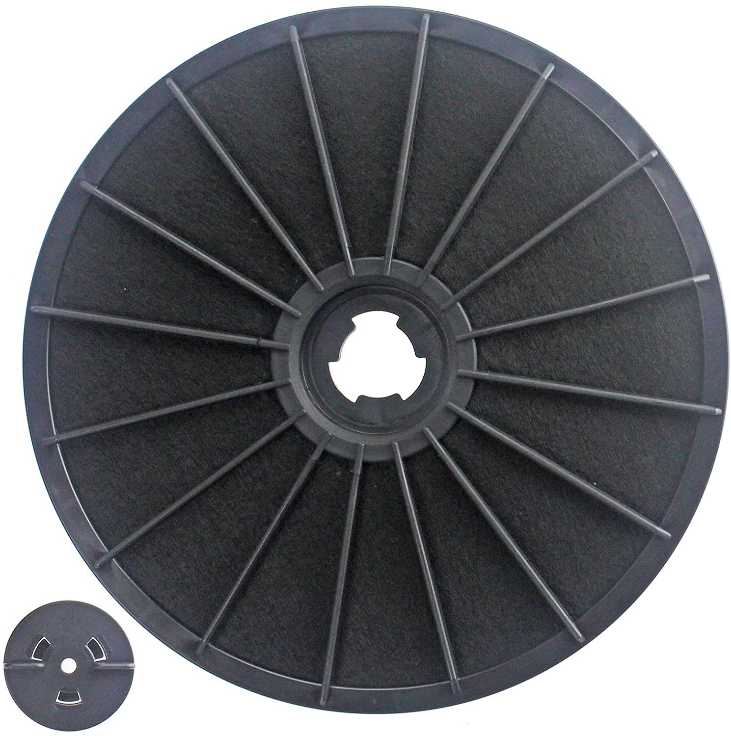 Spares2go Carbon Charcoal Vent Filter Compatible With Baumatic F60.2ss F70.2ss F90.2ss Cooker Extractor Hood
