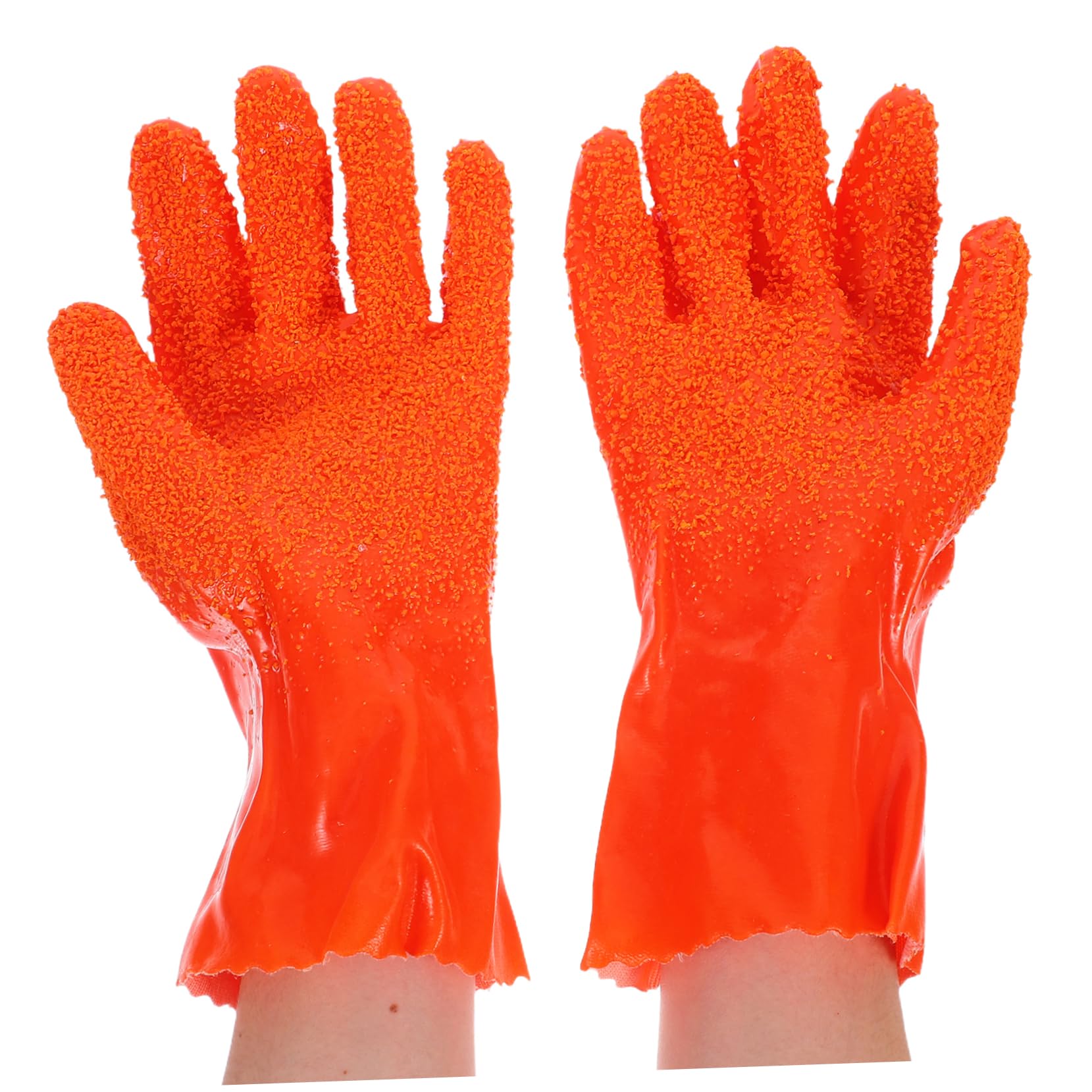 Gadpiparty 6 Pares de Guantes de Goma Resistentes Abrasión Agua para Limpieza de Desagües Domésticos y Comerciales, Seguridad Mejorada para Fontaneros