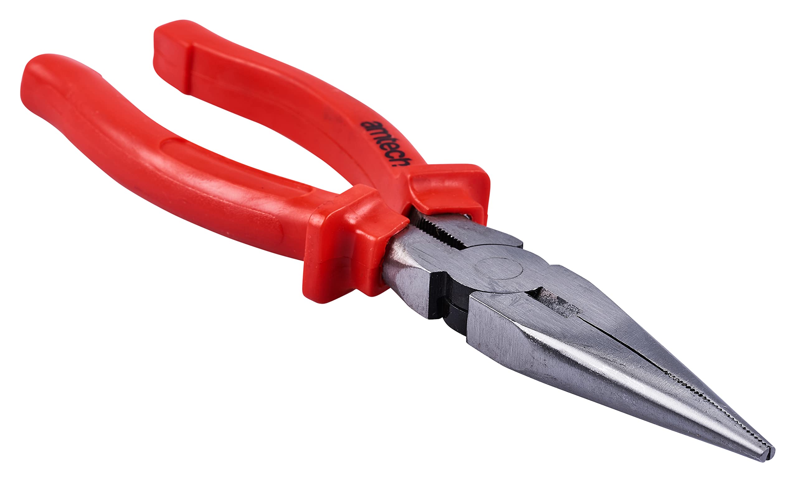Amtech - 200mm (8in) Superior Long Nose Pliers, Drop Forged, PVC Slip Guards